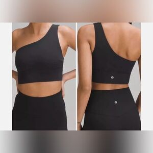 Lululemon Womens Align Asymmetrical Bra Black Size 6